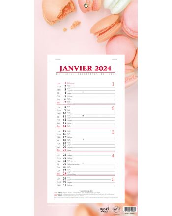 Calendari 12 mesi Macaron